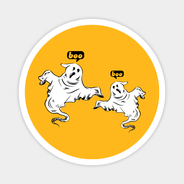 Boo ghost Magnet by Monosshop